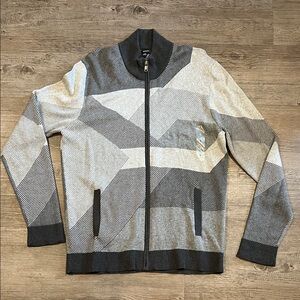 NWOT Alfani 100% Cotton Men’s Sweater Zip up Size Large